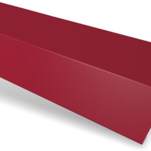 Șorț streașină standard RUFSTER Premium – 0,50 mm – Vișiniu RAL 3005 – Poliester mat structurat (MS)