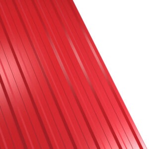 Tablă cutată RUFSTER R12A Eco – 0,45 mm – Roșu RAL 3011 – Poliester lucios