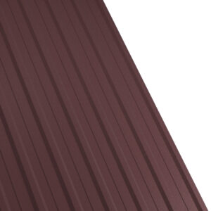 Tablă cutată RUFSTER R12A Eco – 0,45 mm – Maro RAL 8017 – Poliester mat structurat (MS)