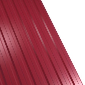 Tablă cutată RUFSTER R12A Premium – 0,50 mm – Vișiniu RAL 3005 – Poliester lucios