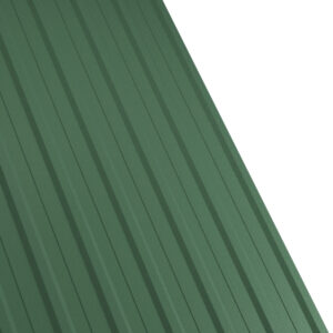 Tablă cutată RUFSTER R12A Premium – 0,50 mm – Verde-crom RAL 6020 – Poliester mat structurat (MS)