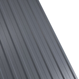 Tablă cutată RUFSTER R12A Premium – 0,50 mm – Gri-grafit RAL 7024 – Poliester mat structurat (MS)