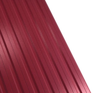 Tablă cutată RUFSTER R12F Extra – 0,55 mm – Vișiniu RAL 3005 – Super-poliester MPR