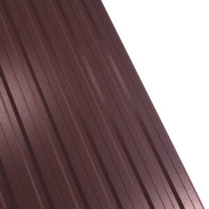 Tablă cutată RUFSTER R12F Extra – 0,55 mm – Maro RAL 8017 – Super-poliester MPR
