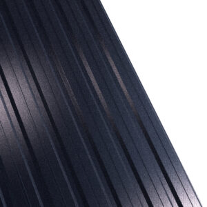 Tablă cutată RUFSTER R12F Extra – 0,55 mm – Negru RAL 9005 – Super-poliester MPR