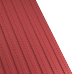 Tablă cutată RUFSTER R12F Premium – 0,50 mm – Cărămiziu RAL 3009 – Poliester mat structurat (MS)