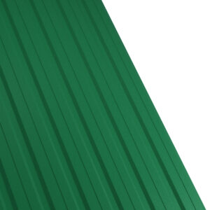Tablă cutată RUFSTER R12F Premium – 0,50 mm – Verde RAL 6005 – Poliester mat structurat (MS)