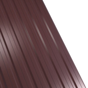 Tablă cutată RUFSTER R12F Premium – 0,50 mm – Maro RAL 8017 – Poliester lucios