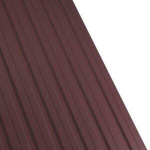 Tablă cutată RUFSTER R12F Premium – 0,50 mm – Maro RAL 8017 – Poliester mat structurat (MS)