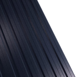 Tablă cutată RUFSTER R12F Premium – 0,50 mm – Negru RAL 9005 – Poliester mat structurat (MS)