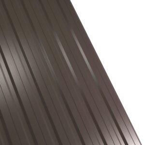 Tablă cutată RUFSTER R12F – 0,60 mm – Maro-grafit RAL 8019 – PURAL / PUR