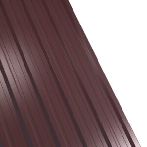 Tablă cutată RUFSTER R18A Eco – 0,45 mm – Maro RAL 8017 – Poliester lucios
