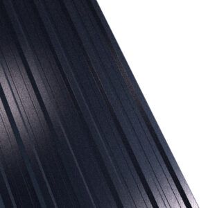 Tablă cutată RUFSTER R18A Extra – 0,55 mm – Negru RAL 9005 – Super-poliester MPR