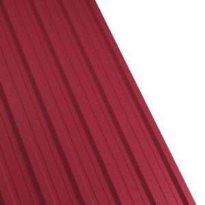 Tablă cutată RUFSTER R18A Premium – 0,50 mm – Vișiniu RAL 3005 – Poliester mat structurat (MS)