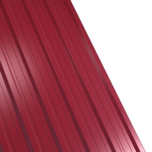 Tablă cutată RUFSTER R18A Premium – 0,50 mm – Vișiniu RAL 3005 – Poliester lucios
