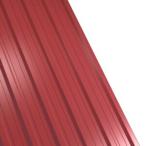 Tablă cutată RUFSTER R18A Premium – 0,50 mm – Cărămiziu RAL 3009 – Poliester lucios