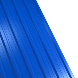 Tablă cutată RUFSTER R18A Premium – 0,50 mm – Albastru RAL 5010 – Poliester lucios