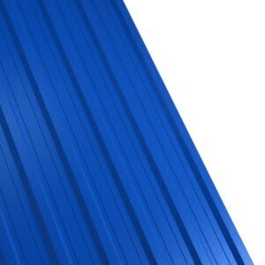 Tablă cutată RUFSTER R18A Premium – 0,50 mm – Albastru RAL 5010 – Poliester mat structurat (MS)