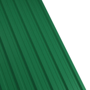 Tablă cutată RUFSTER R18A Premium – 0,50 mm – Verde RAL 6005 – Poliester mat structurat (MS)