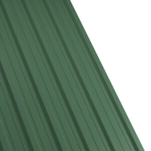 Tablă cutată RUFSTER R18A Premium – 0,50 mm – Verde-crom RAL 6020 – Poliester mat structurat (MS)