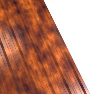Tablă cutată RUFSTER R18A Premium – 0,50 mm – Maro-cupru RAL 8004 – Poliester lucios