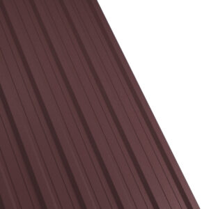 Tablă cutată RUFSTER R18A Premium – 0,50 mm – Maro RAL 8017 – Poliester mat structurat (MS)