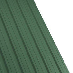 Tablă cutată RUFSTER R18F Eco – 0,45 mm – Verde-crom RAL 6020 – Poliester mat structurat (MS)