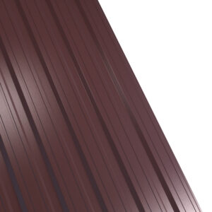 Tablă cutată RUFSTER R18F Eco – 0,45 mm – Maro RAL 8017 – Poliester lucios