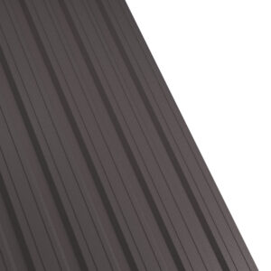 Tablă cutată RUFSTER R18F Eco – 0,45 mm – Maro-grafit RAL 8019 – Poliester mat structurat (MS)
