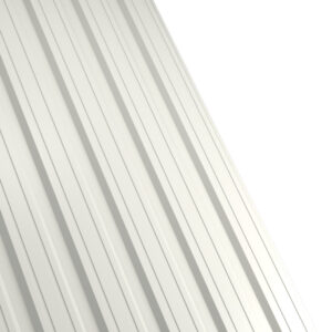 Tablă cutată RUFSTER R18F Eco – 0,45 mm – Alb RAL 9002 – Poliester lucios