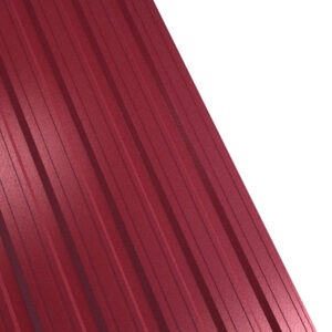Tablă cutată RUFSTER R18F Extra – 0,55 mm – Vișiniu RAL 3005 – Super-poliester MPR