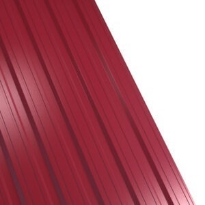 Tablă cutată RUFSTER R18F Premium – 0,50 mm – Vișiniu RAL 3005 – Poliester lucios