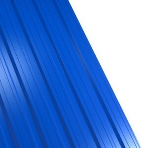 Tablă cutată RUFSTER R18F Premium – 0,50 mm – Albastru RAL 5010 – Poliester lucios