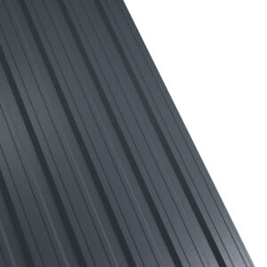 Tablă cutată RUFSTER R18F Premium – 0,50 mm – Gri-antracit RAL 7016 – Poliester mat structurat (MS)