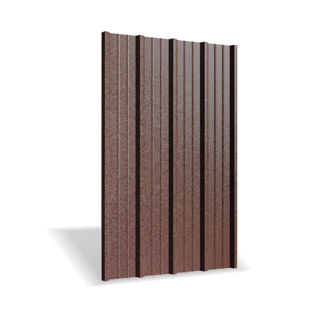 Tablă cutată RUFSTER R35A Extra – 0,55 mm – Maro RAL 8017 – Super-poliester MPR