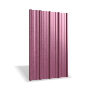 Tablă cutată RUFSTER R35A Premium – 0,50 mm – Vișiniu RAL 3005 – Poliester mat structurat (MS)