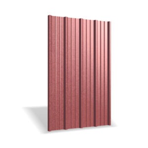 Tablă cutată RUFSTER R35A Premium – 0,50 mm – Cărămiziu RAL 3009 – Poliester mat structurat (MS)