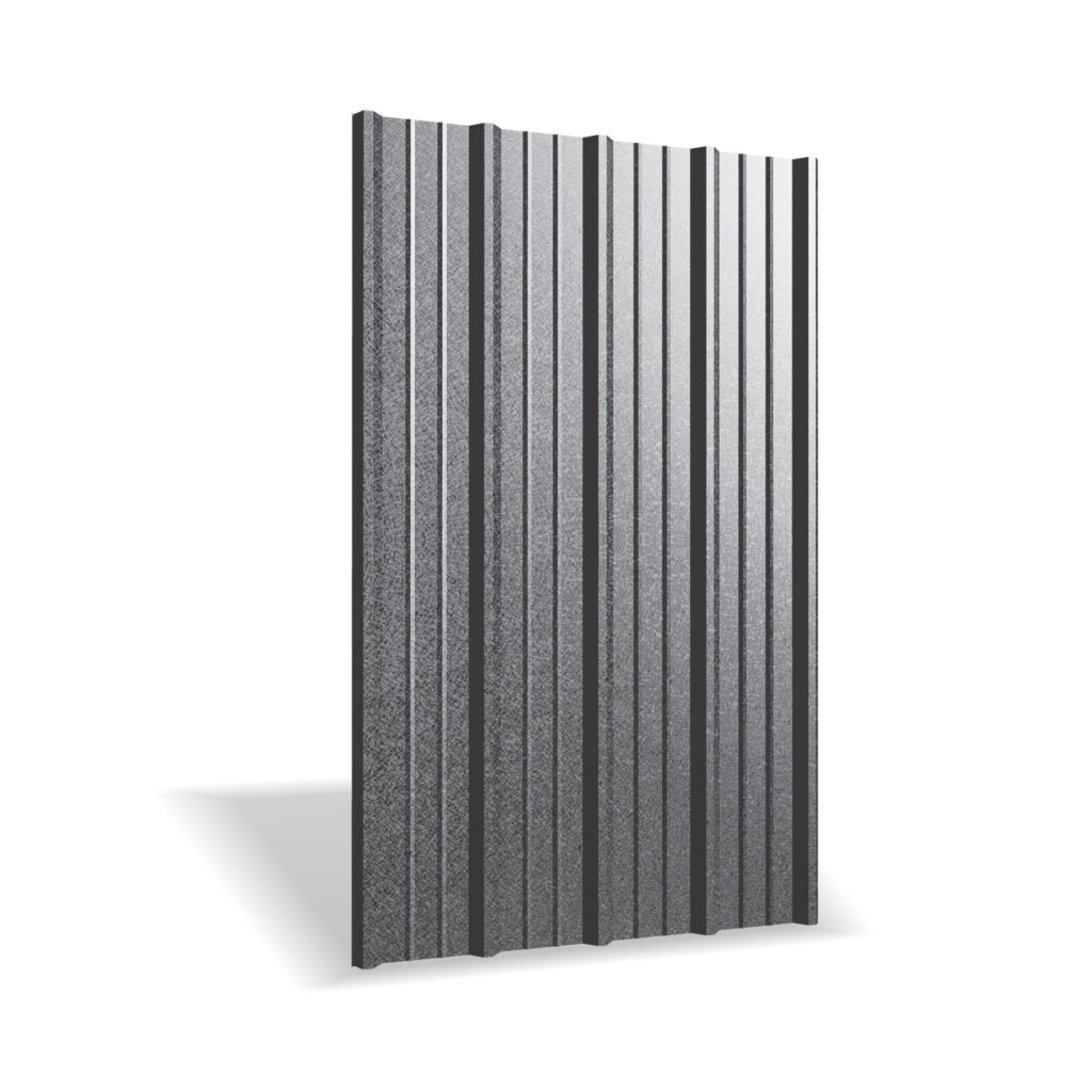 Tablă cutată RUFSTER R35A Premium 0,50 mm grosime 9005MS Drip Control negru mat structurat cu folie Dripstop