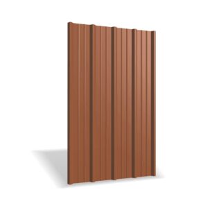 Tablă cutată RUFSTER R35A – 0,50 mm – Maro-cupru RAL 8004 – Poliester lucios