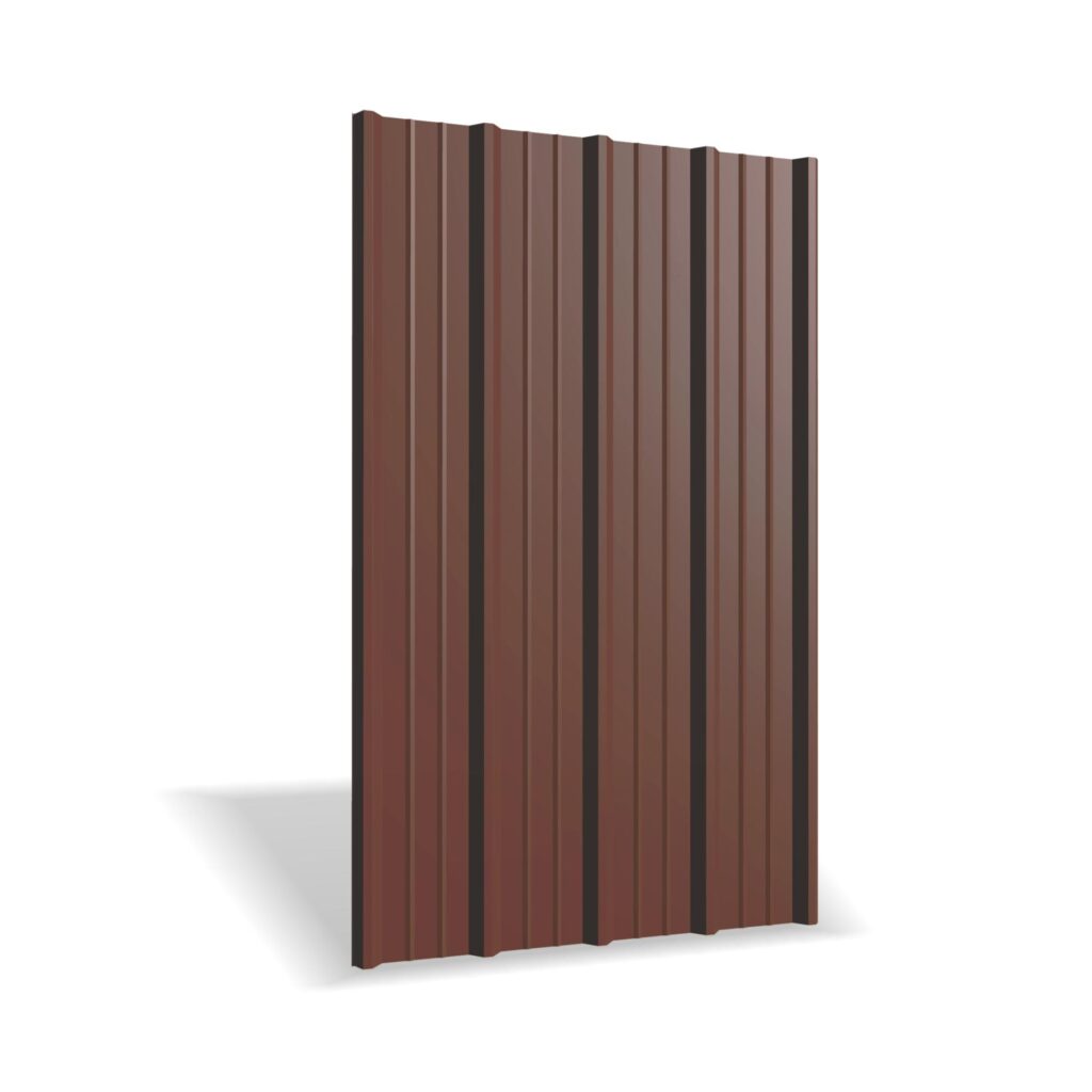 Tablă cutată RUFSTER R35A – 0,50 mm – Maro RAL 8017 – Poliester lucios