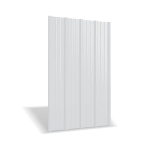 Tablă cutată RUFSTER R35A – 0,60 mm – Alb RAL 9002 – Poliester lucios