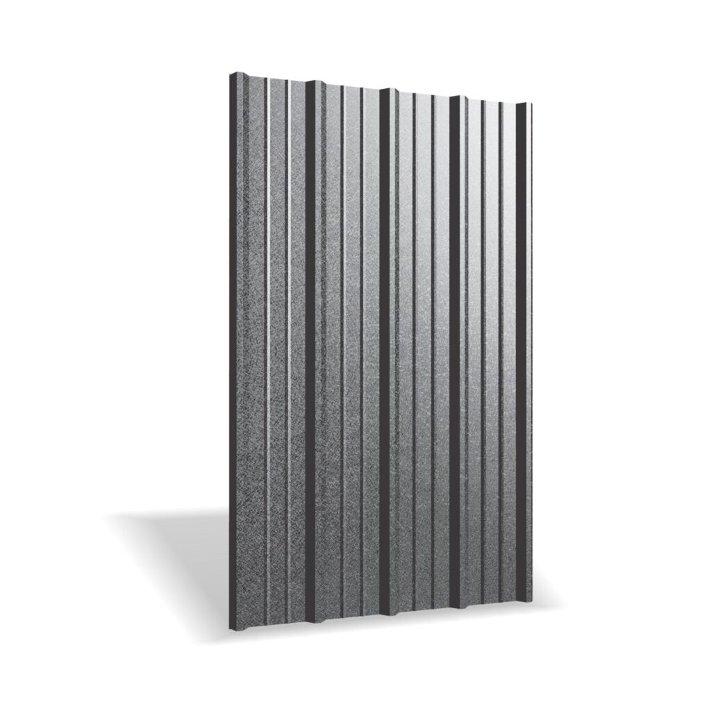 Tablă cutată RUFSTER R35A – 0,60 mm – Negru RAL 9005 – Poliester mat structurat (MS)