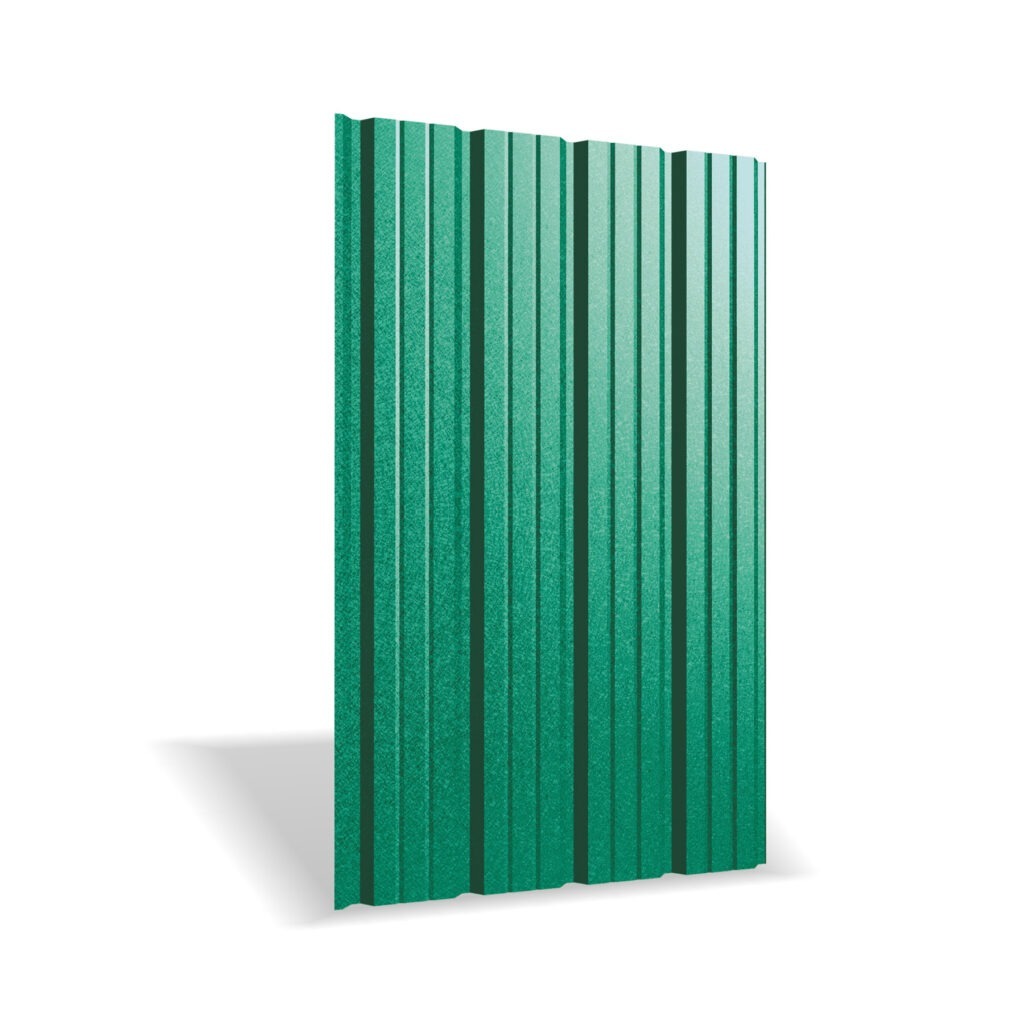 Tablă cutată RUFSTER R35F Premium – 0,50 mm – Verde RAL 6005 – Poliester mat structurat (MS)