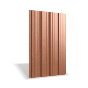Tablă cutată RUFSTER R35F Premium – 0,50 mm – Maro-cupru RAL 8004 – Poliester mat structurat (MS)