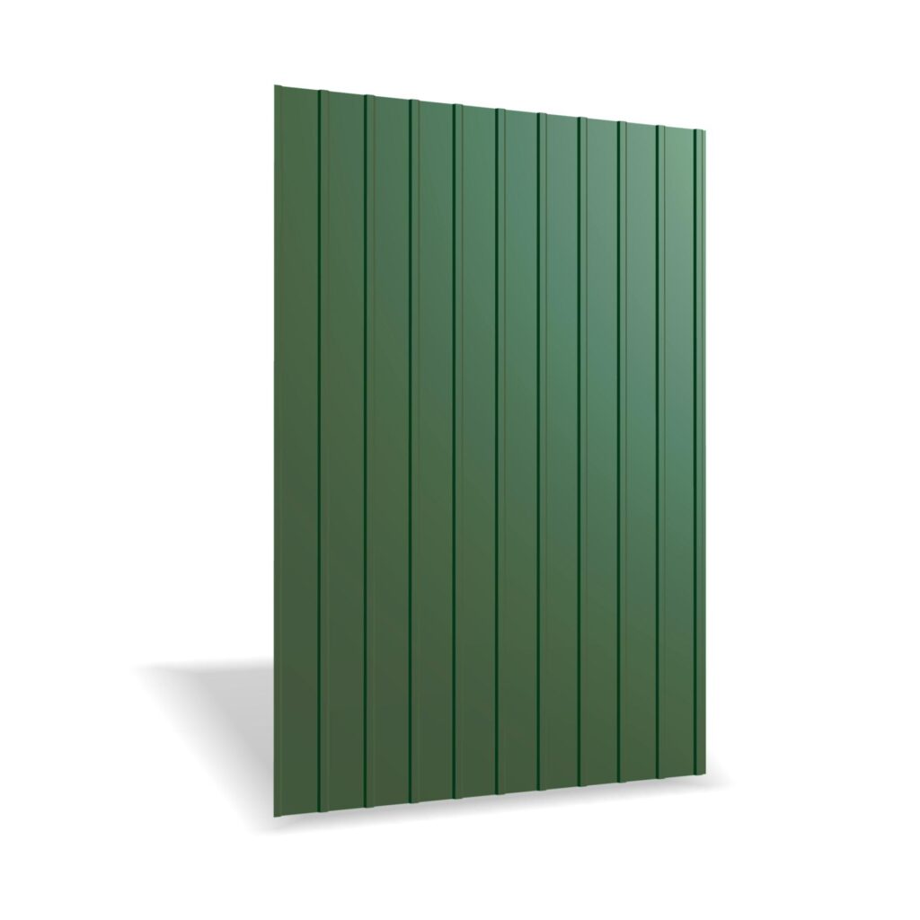 Tablă cutată RUFSTER R8A Eco – 0,45 mm – Verde RAL 6005 – Poliester lucios