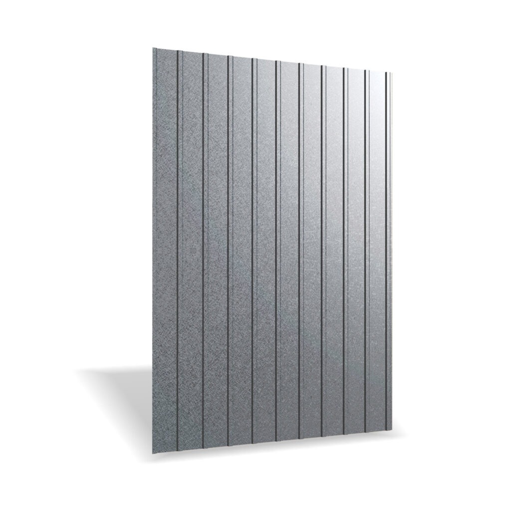 Tablă cutată RUFSTER R8A Eco – 0,45 mm – Gri-grafit RAL 7024 – Poliester mat structurat (MS)