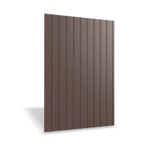 Tablă cutată RUFSTER R8A Eco – 0,45 mm – Maro-grafit RAL 8019 – Poliester lucios