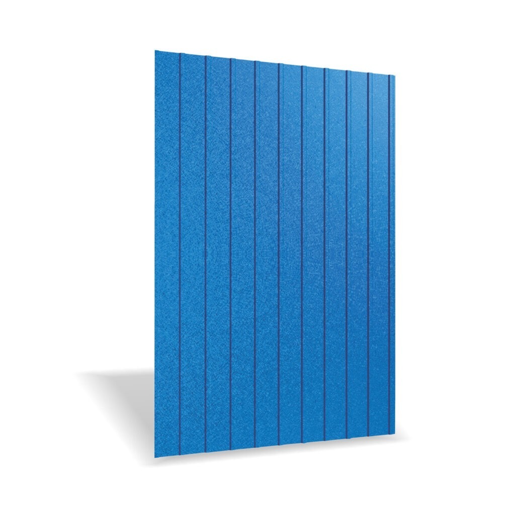 Tablă cutată RUFSTER R8A Premium – 0,50 mm – Albastru RAL 5010 – Poliester mat structurat (MS)
