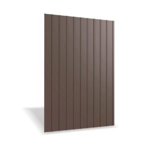 Tablă cutată RUFSTER R8A Premium – 0,50 mm – Maro-grafit RAL 8019 – Poliester lucios