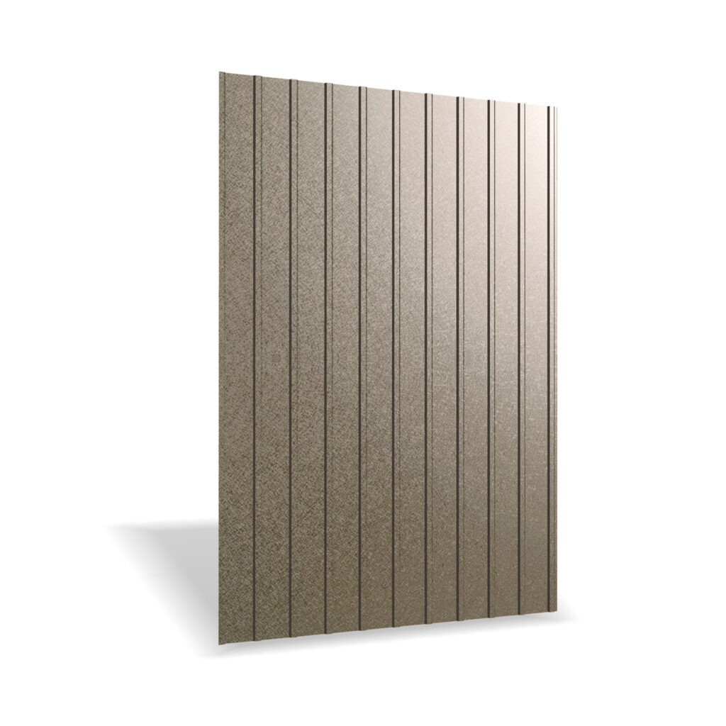 Tablă cutată RUFSTER R8A Premium – 0,50 mm – Maro-grafit RAL 8019 – Poliester mat structurat (MS)